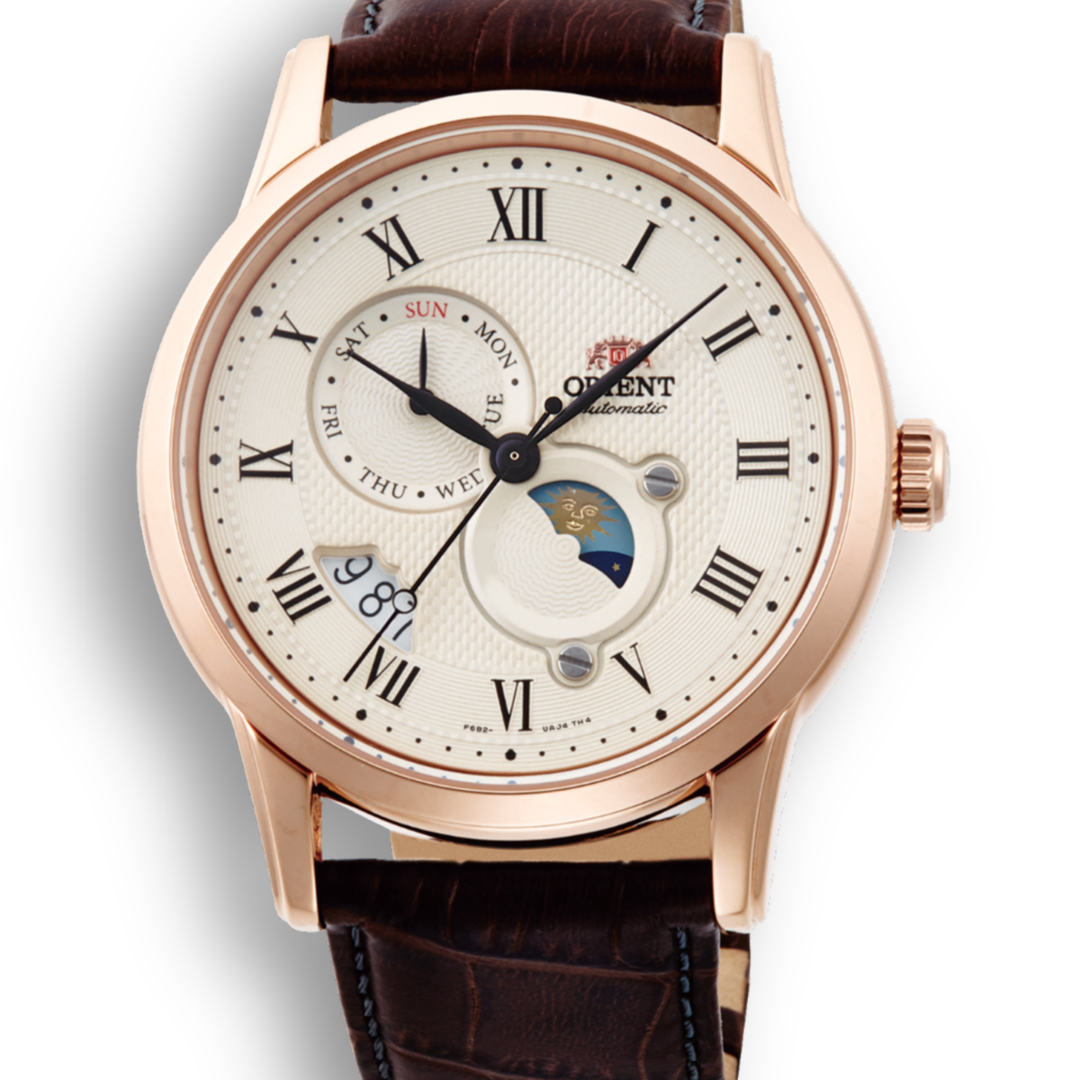 Orient Sun and Moon Rose Gold Erkek Saati