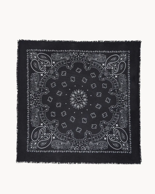 Alternative view of Kujten Grand Bandana Hachiko - %100 Kaşmir Şal - 92x92 cm