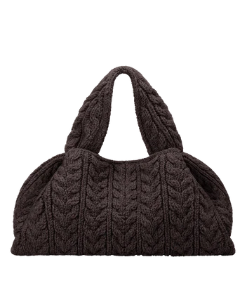 Polène Numéro Neuf Large Edition Merino Ebony Çanta