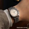 ROYAL SMITH 90-008 Silver / Gold with Stainless Steel Bracelet on wrist