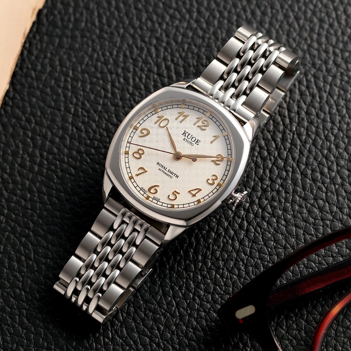 ROYAL SMITH 90-008 Silver / Gold with Stainless Steel Bracelet full shot