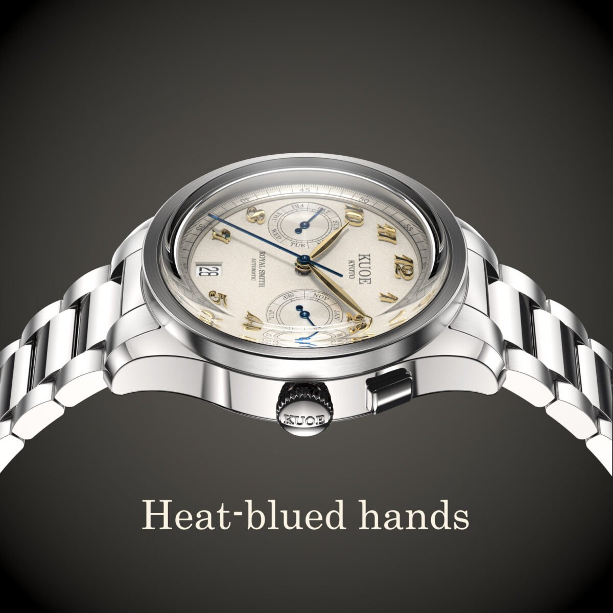 Royal Smith 90-010 Breguet numerals blued steel hands