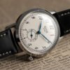 KUOE Old Smith 90-007 automatic watch blued steel hands shot