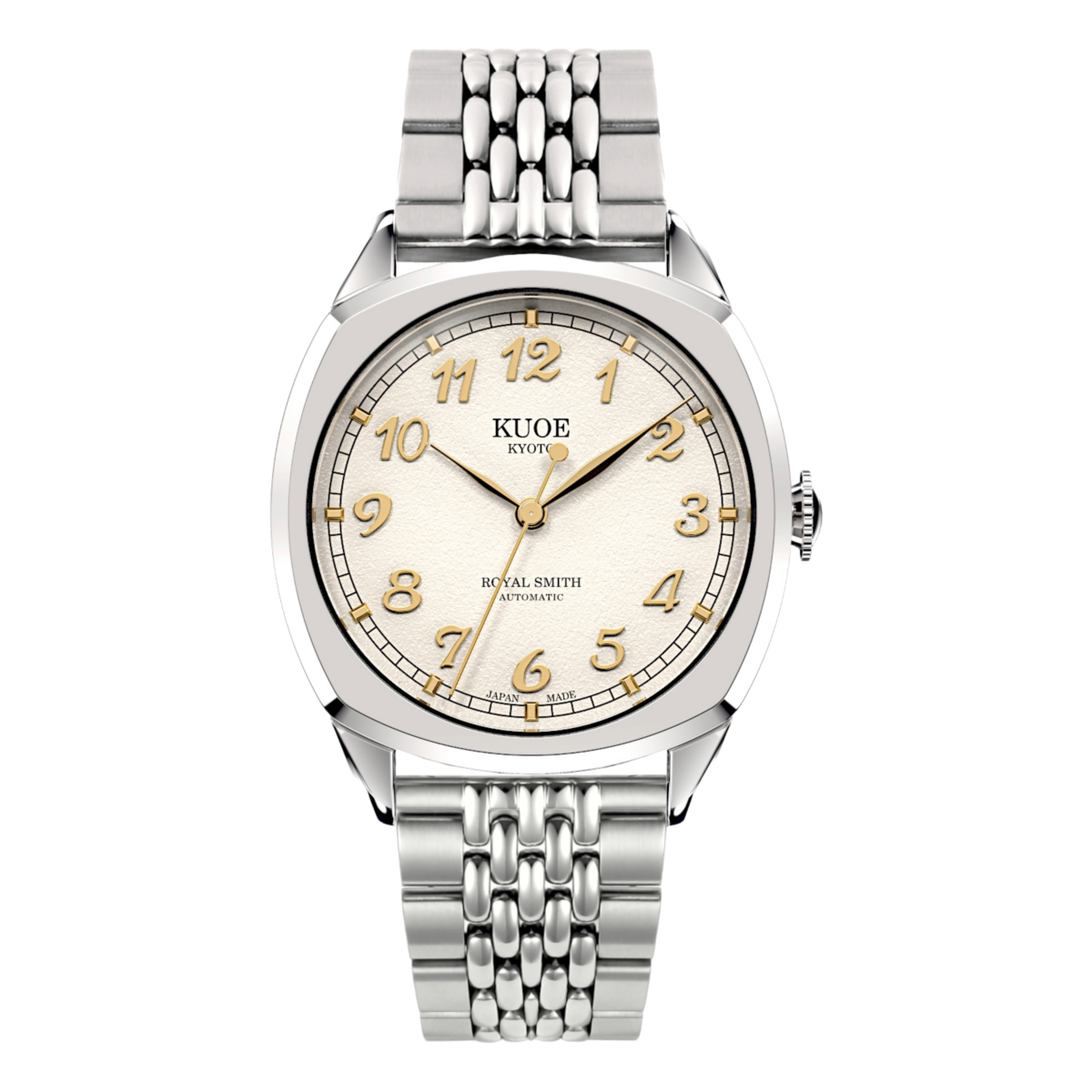 ROYAL SMITH 90-008 Silver / Gold with Stainless Steel Bracelet
