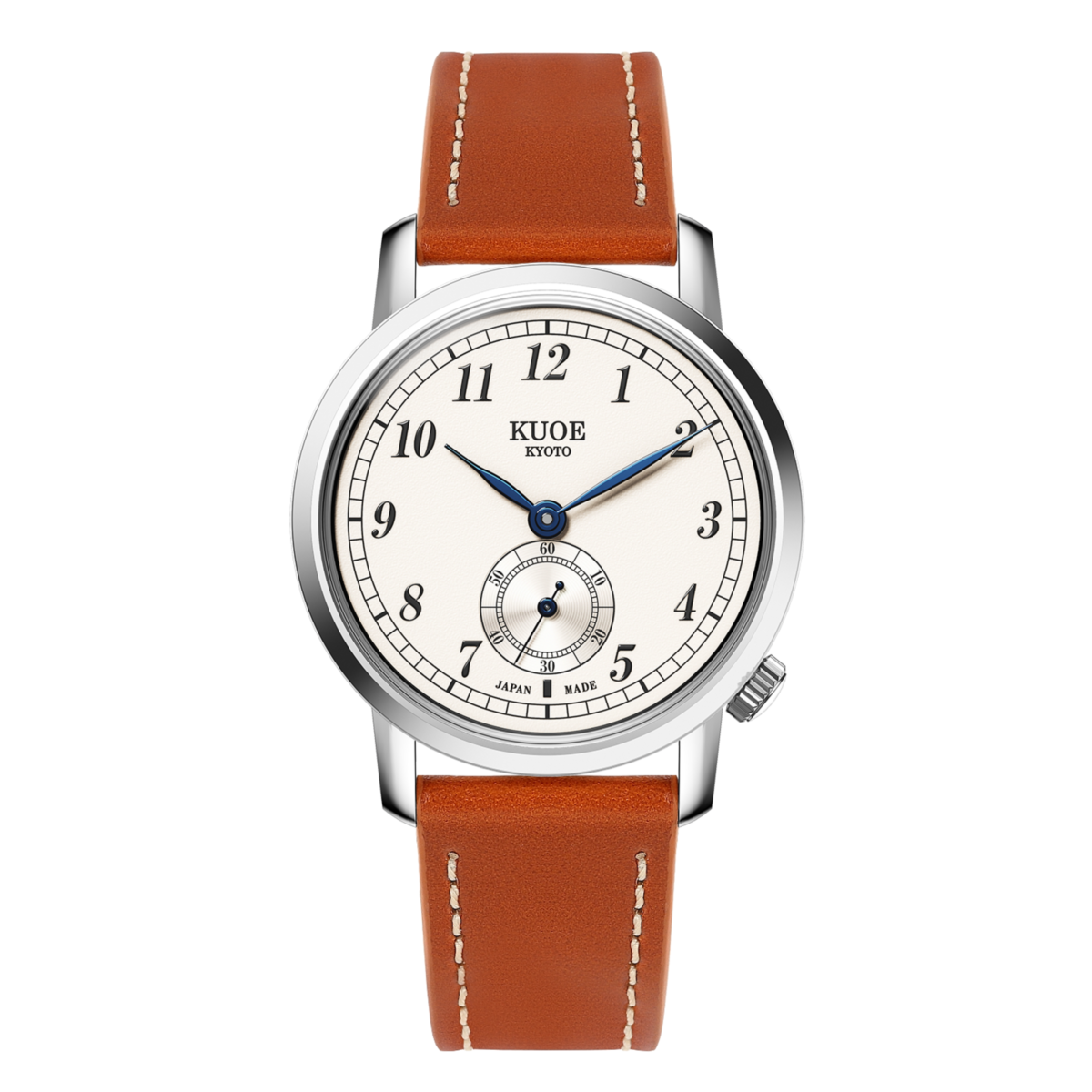 KUOE Old Smith 90-007 automatic watch blued steel hands whisky