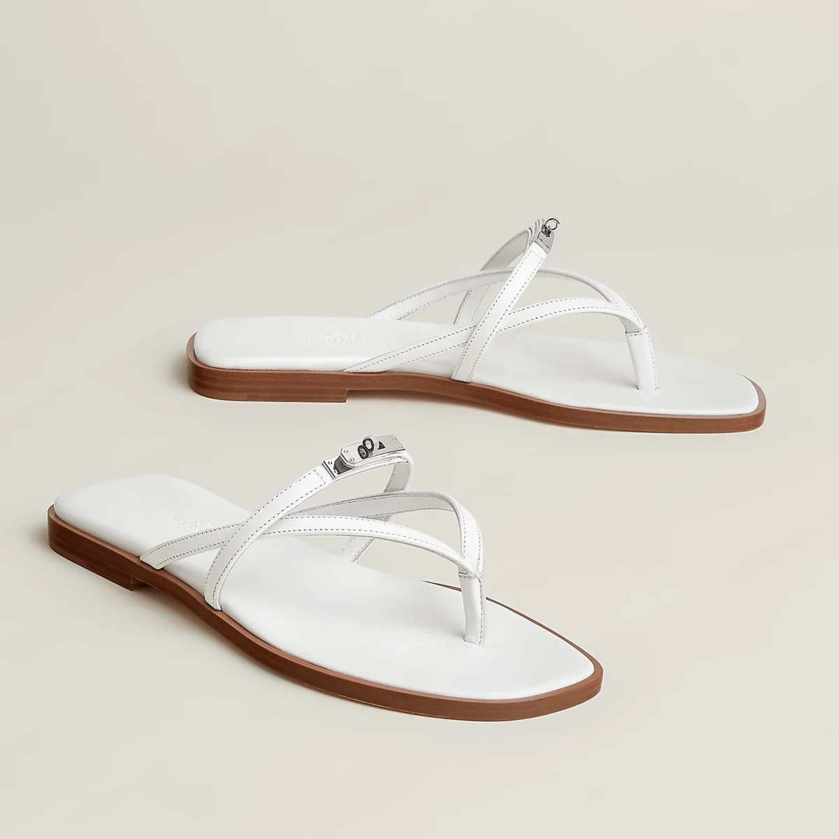 Hermès Miss Sandal – Blanc Calfskin Lüks Kadın Sandalet