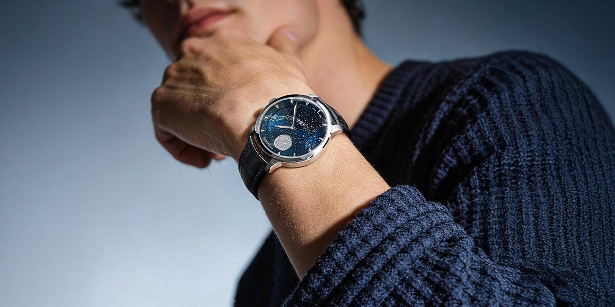 Alternative view of Agelocer Astronomer Men's Automatic Mechanical Galaxy Moonphase