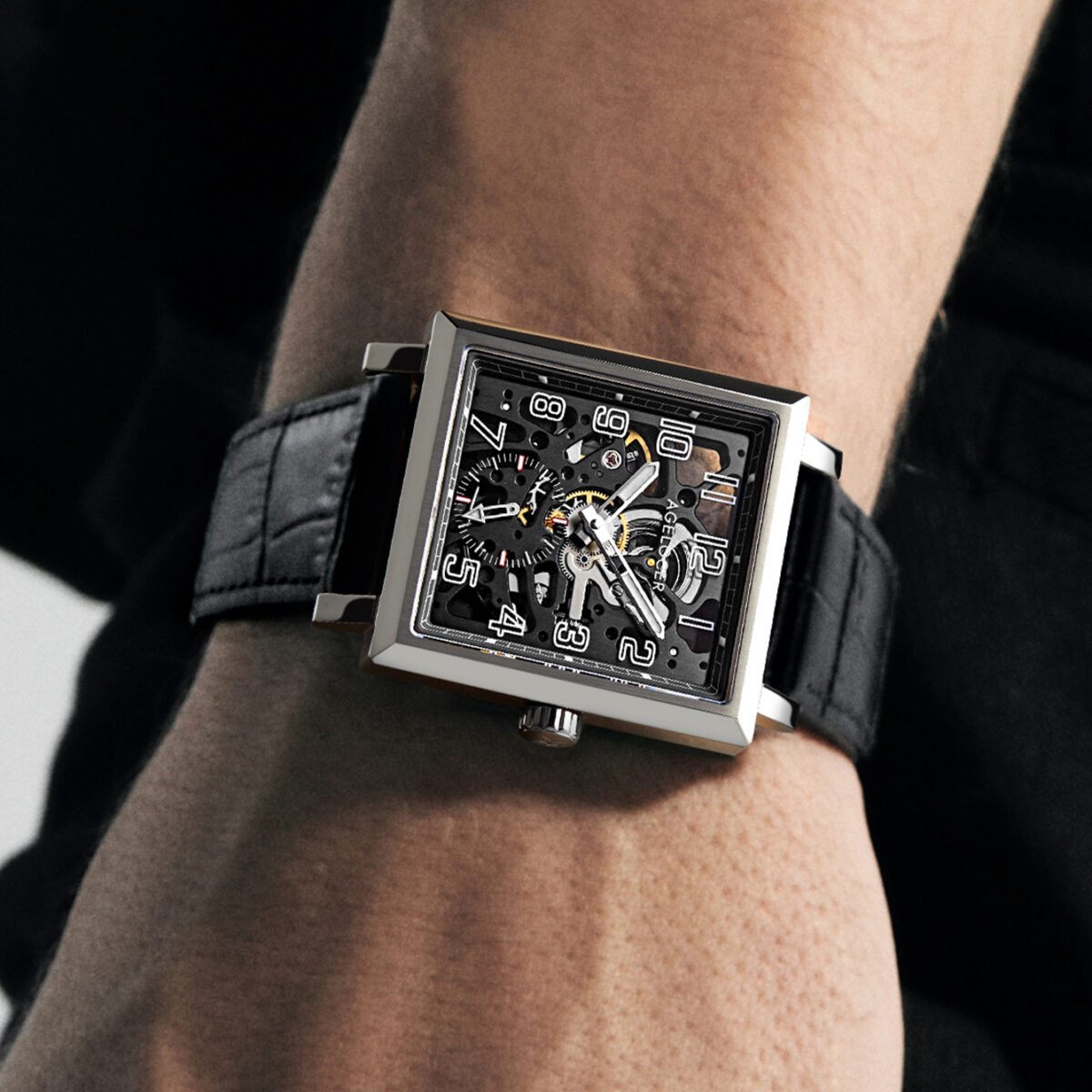 Alternative view of Agelocer Codex Men's Double Skeleton Mechanical