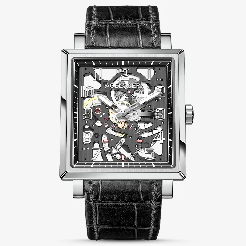 Agelocer Codex Men's Double Skeleton Mechanical