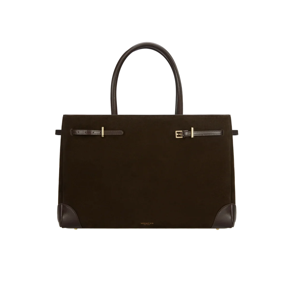 Alternative view of Verafied Espresso Suede Book Tote Bag 33