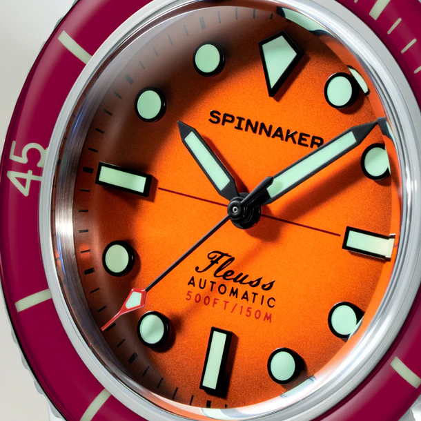 Alternative view of Spinnaker Fleuss 40 Automatic Sunset Amber