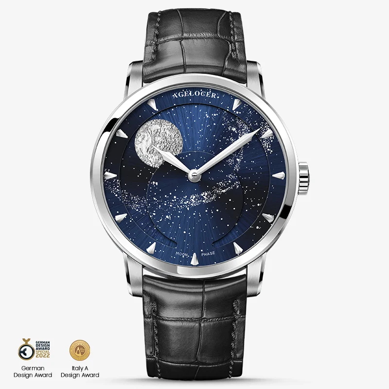 Agelocer Astronomer Men's Automatic Mechanical Galaxy Moonphase