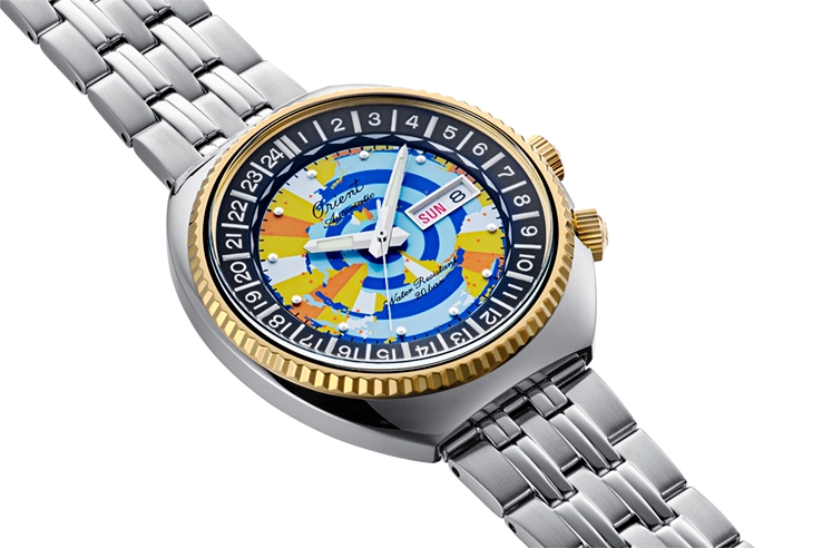 Alternative view of Orient World Map Revival RA-AA0E08Y Limited Edition Otomatik Erkek Kol Saati