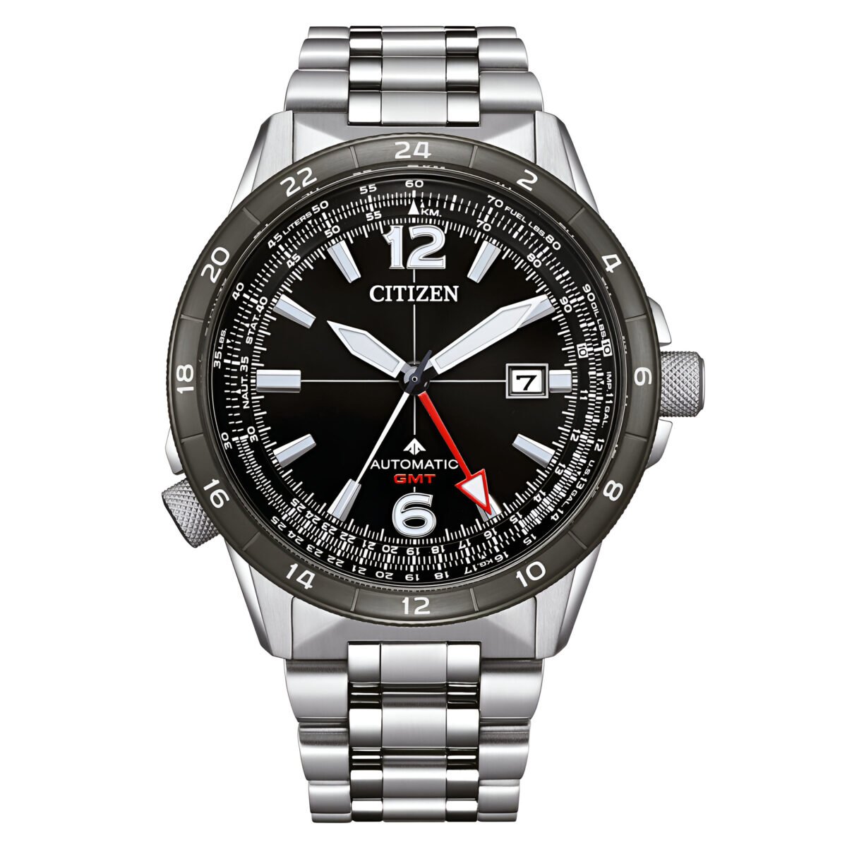 citizen-promaster-air-gmt-nb6046-59e-automatic-black-dial-steel-bracelet-watch