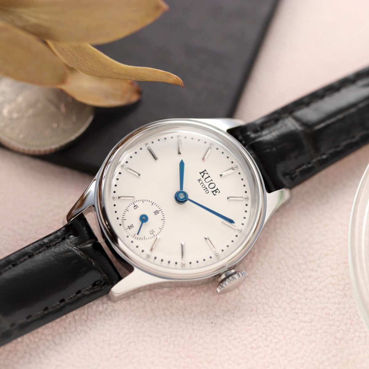 Alternative view of KUOE Holborn HL90003-SV-BBL Silver Case Blue Hands Kadın Kol Saati