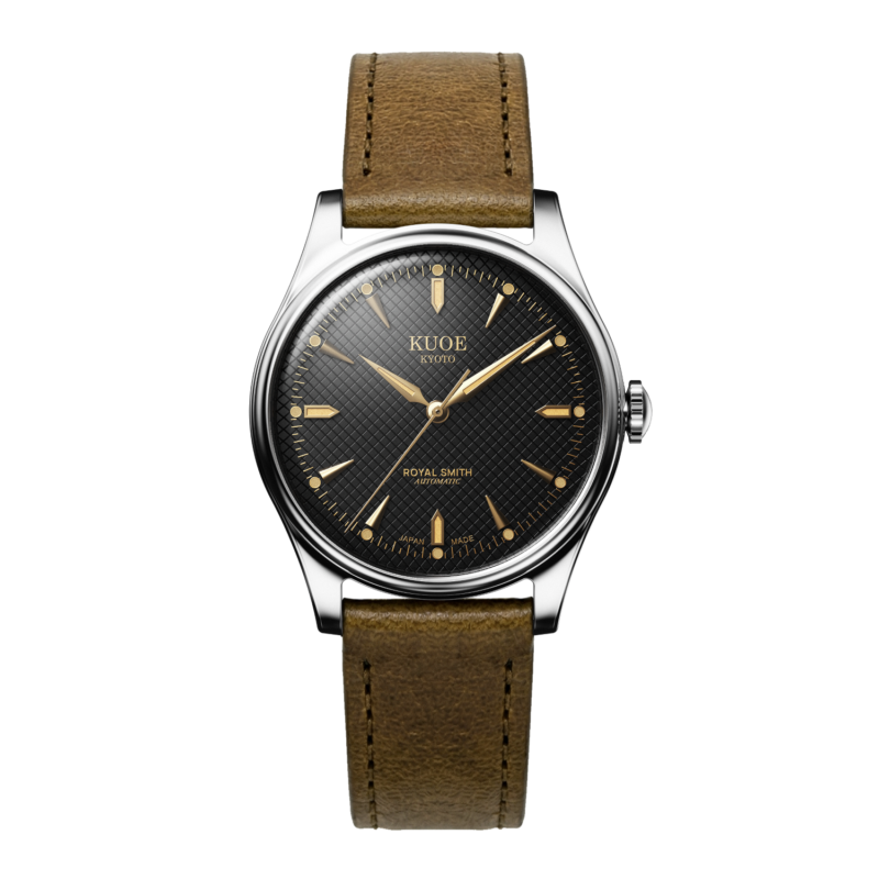 kuoe-royal-smith-rs90006c-sv-bk-it-silver-case-black-dial-automatic-men-watch