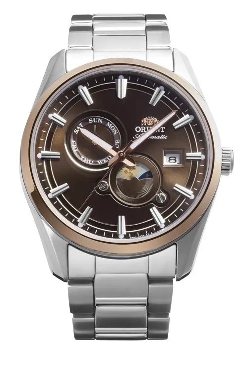 orient-stretto-sun-and-moon-ra-ak0313y-brown-dial-rose-gold-bezel-automatic-men-watch