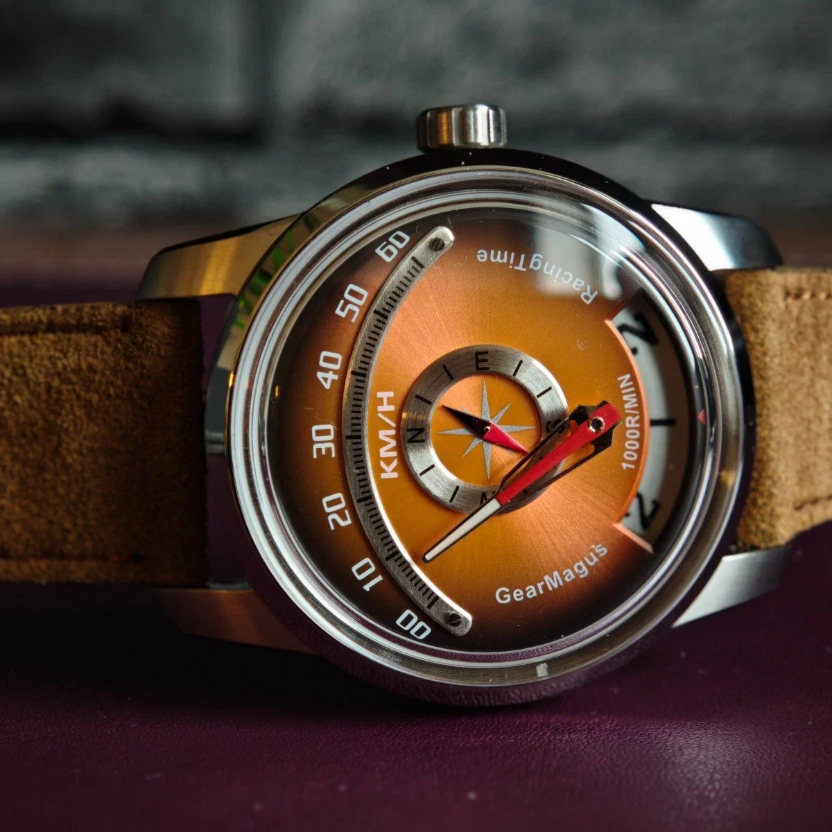 Alternative view of Gear Magus Racing Time Jumping Minute Swiss Sellita SW200 Otomatik Erkek Kol Saati