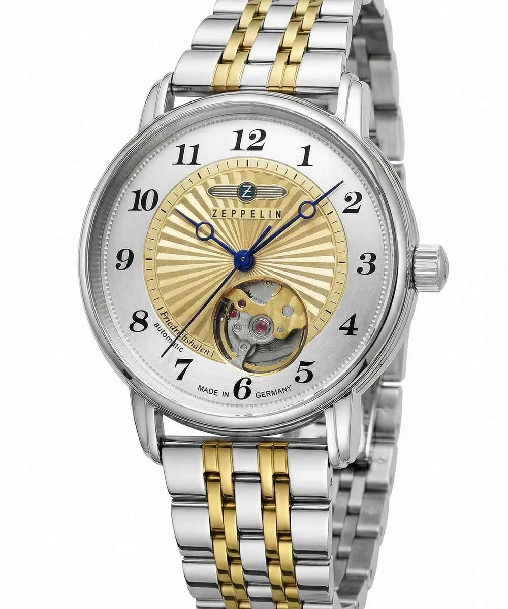 zeppelin-friedrichshafen-8567m-5-automatic-open-heart-gold-guilloche-dial-women-watch